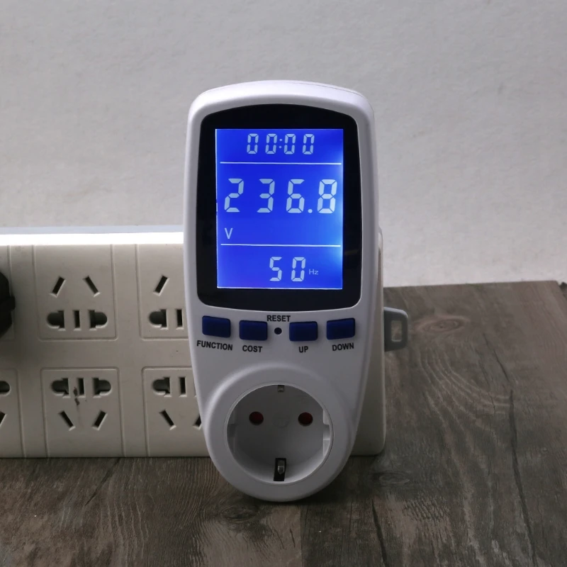 

Измеритель затрат на энергию, максимальное энергопотребление, отсчетов с ЖК-экраном и защитой от перегрузки