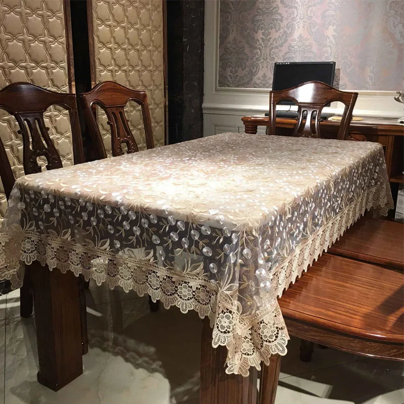 Прикроватный стол обеденный ткань пасторальная кружевная пряжа Европейский