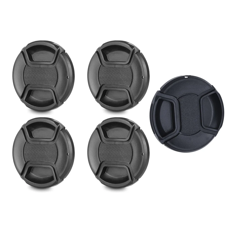 

1X 67 Mm Lens Cap Protective Cover & 4X 58Mm Lens Cap With Lens Cap Leash Hole Bundle For DSLR Nikon Canon (58Mm)