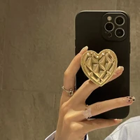 retro metal love heart grip stand holder case for iphone 12 11 13 13pro mini 12 pro max x xr xs max 7 8 plus silicon cover