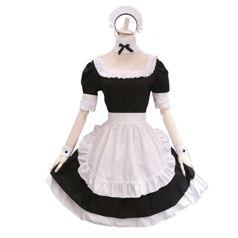 FGO Fate Grand Order Saber Lily Maid cosplay черно-белое платье горничной в стиле Лолиты для девочек, Женская официантка; горничная вечерние костюмы