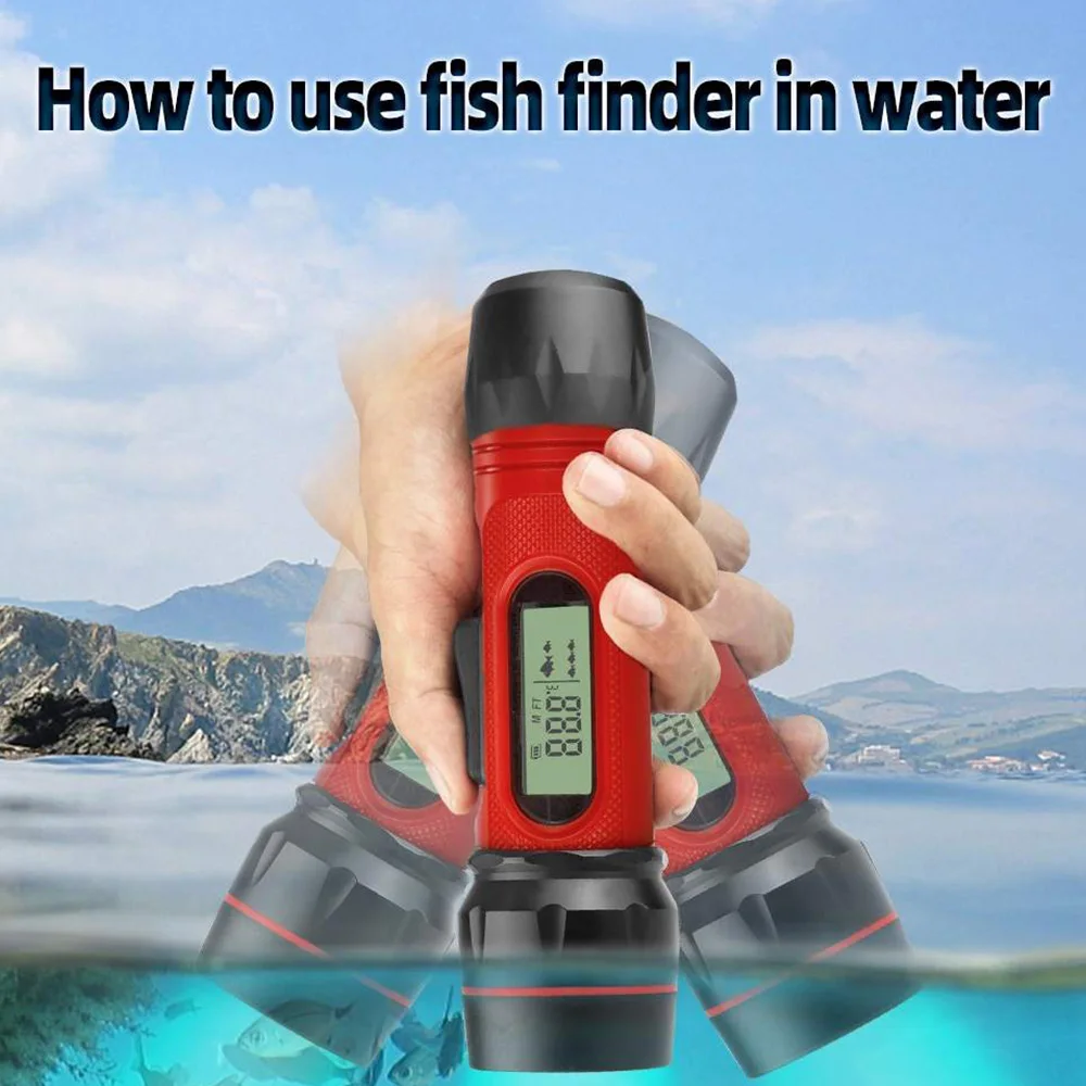 

Digital Handle Fish Finder Portable Waterproof Sonar Echo Sounder 100M Depth For Winter Ice Fishing Outdoor Accessories