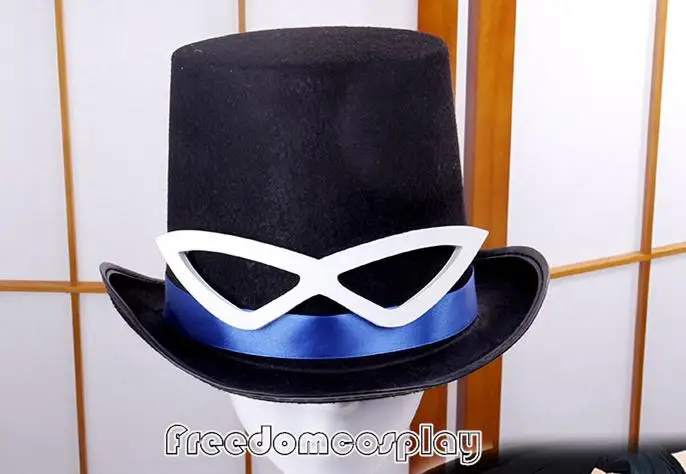 Мамору Хиба смокинг Маска Косплей шляпа очки