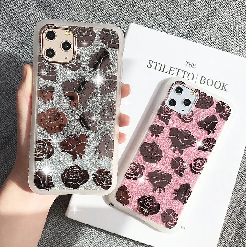 Блестящий зеркальный чехол для телефона с леопардовым принтом iPhone 11 Pro Max XR X XS 7 8 6