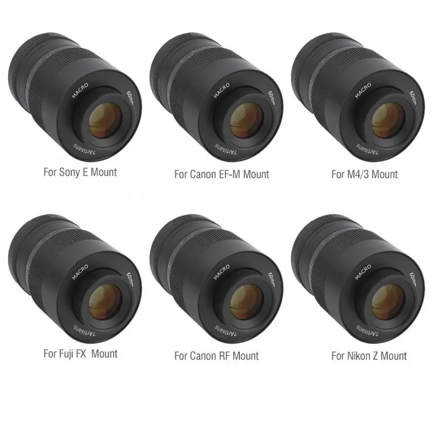 7artisans 60 мм F2.8 APS-C ручной фокусировкой Аф макро объектив для Sony E-Mount DSLR камер/Canon Fuji