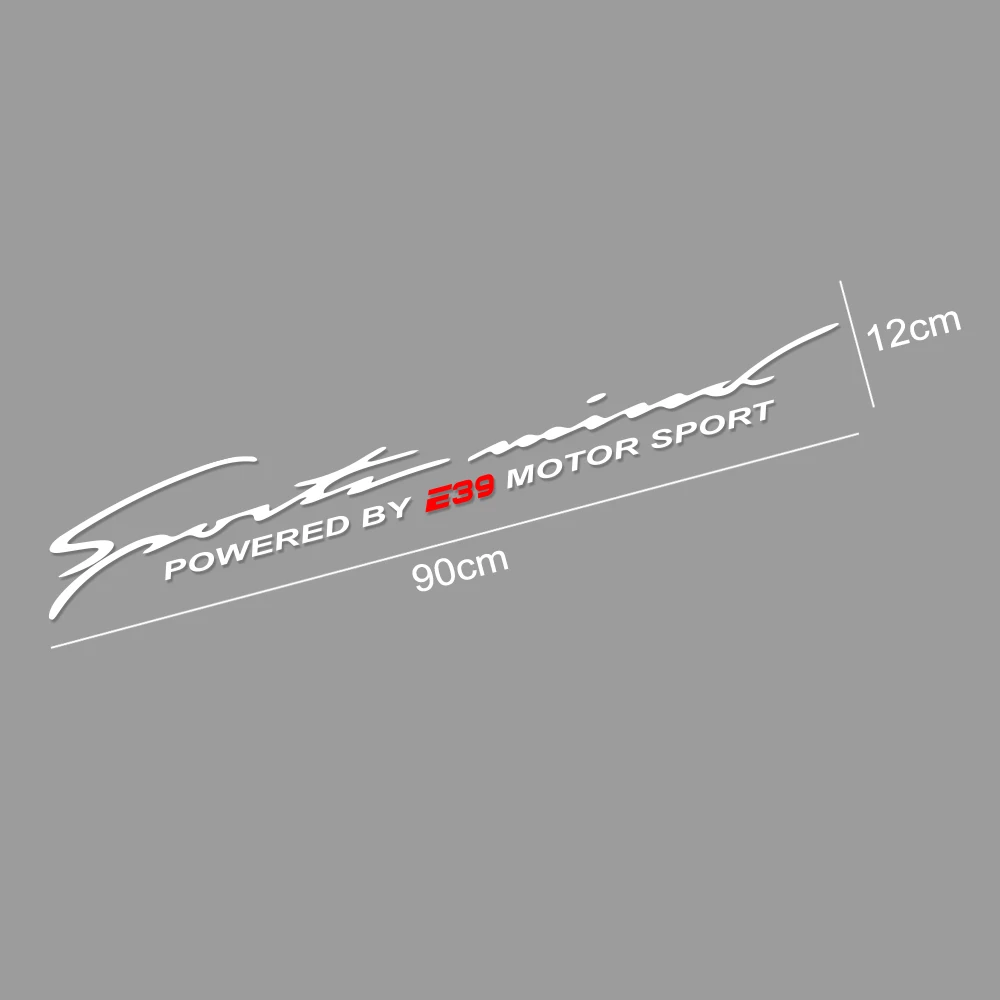 

Car Styling Front Rear Windshield Stickers Decoration Decals For BMW E39 Sport Auto Body Decor Reflective Vinyl Film Accessories