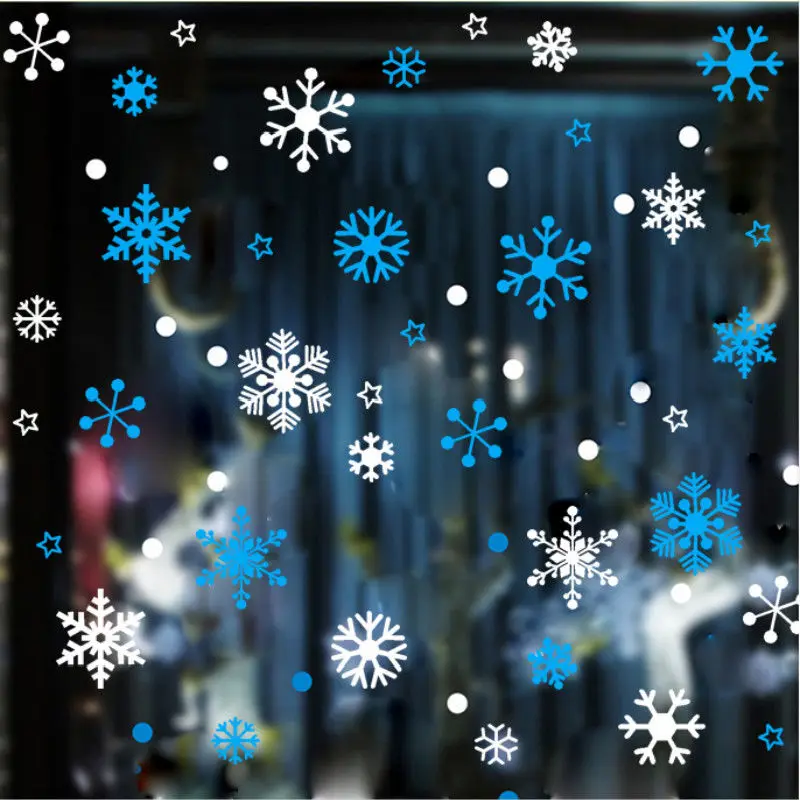 

50Pcs Luminous Snowflake Wall Stickers Glow In The Dark Decal For Kids Baby Rooms Bedroom Christmas Home Decoration Navidad 2021