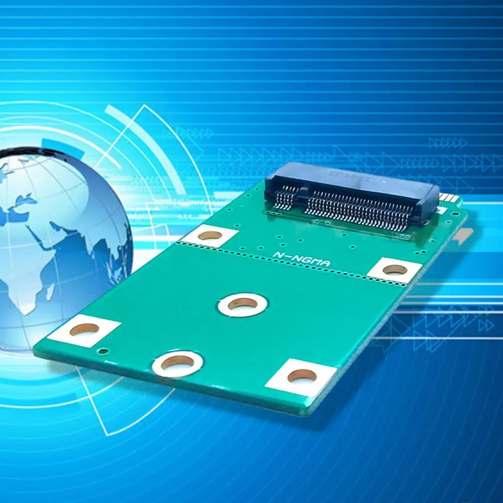 

Computer Adapter Mini PCI-E 2 Lane M.2 NGFF 30mm 42mm Adapter Card To MSATA SSD 52pin Z6V3