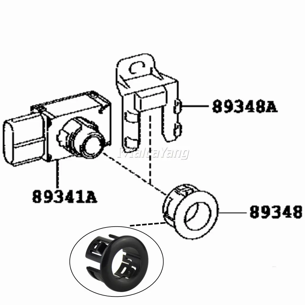 Новый кронштейн для датчика парковки автомобиля держателя 89348-33010 Для Toyota ALPHARD