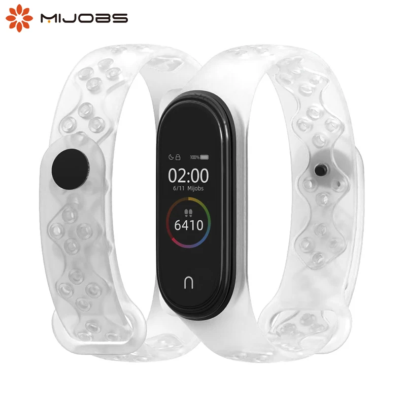 Силиконовый ремешок для Xiaomi Mi band 4 спортивный умного браслета mi 3 аксессуары