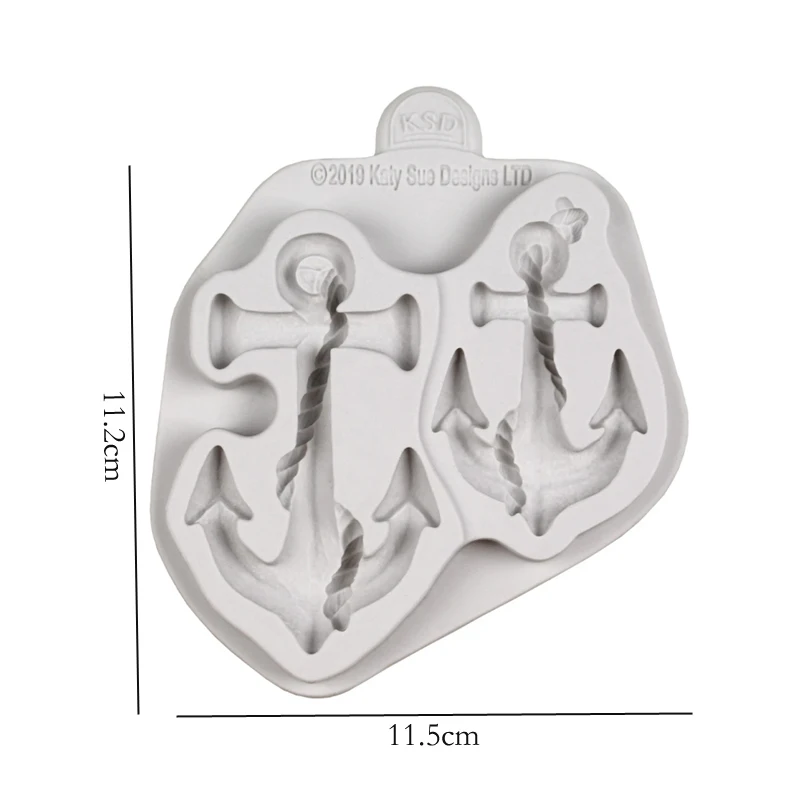 Силиконовая форма с якорем для украшения тортов кексов сахарного ремесла