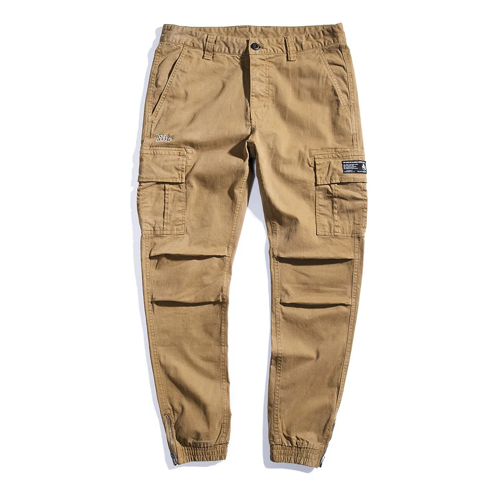 

Men's Fashion Joggers Cotton Military Cargo Pants Spring Autumn Korean Style Cargo Trousers Casual Tactical Pants Man Overalls