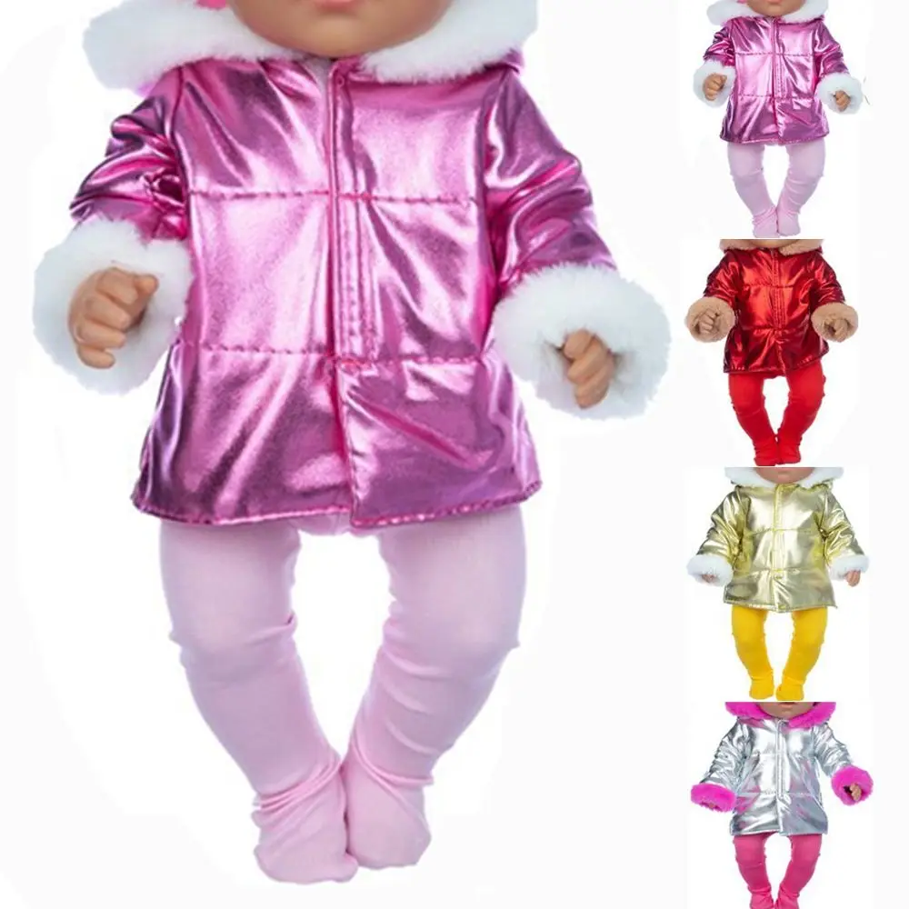 

Multicolored Casual Wears 18" Kids Toys Clothes Accessories Casual Tops Doll Down Jacket Leggings Doll Clothes