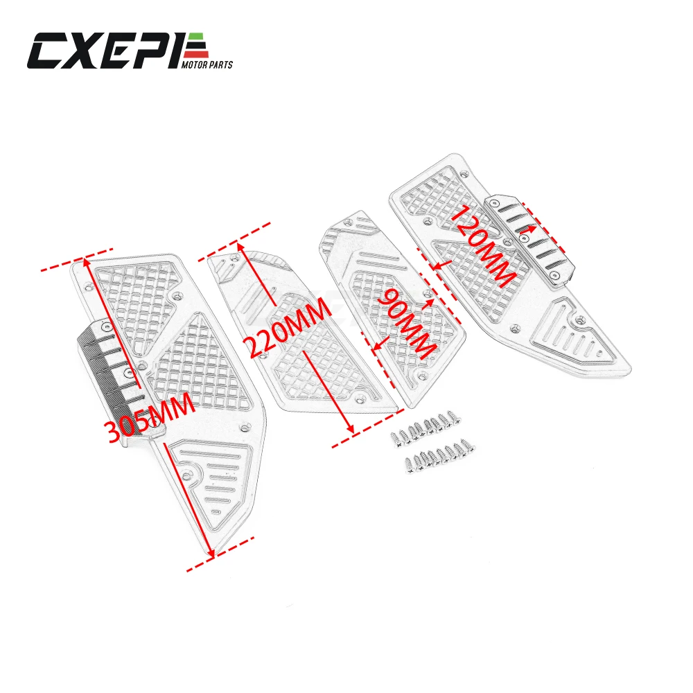 For Yamaha T max tmax 530 tmax530 2017 2018-2020 Motorcycle CNC Front Rear Footboard Steps Footrest Pedal Foot Plate Accessories |