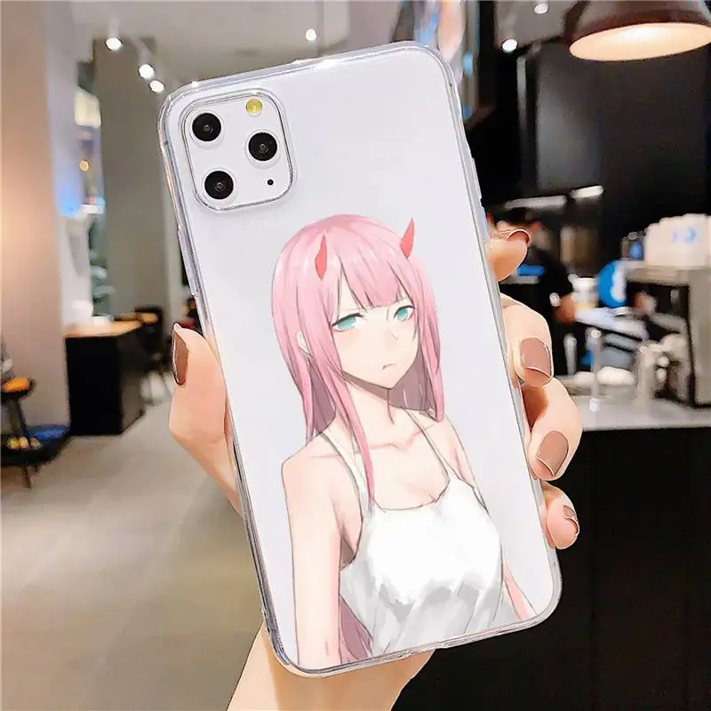 

Zero Two Darling in the FranXX sexy girl Phone Case Transparent soft For iphone 5 5s 5c 6 6s 7 8 11 12 plus mini x xs xr pro max
