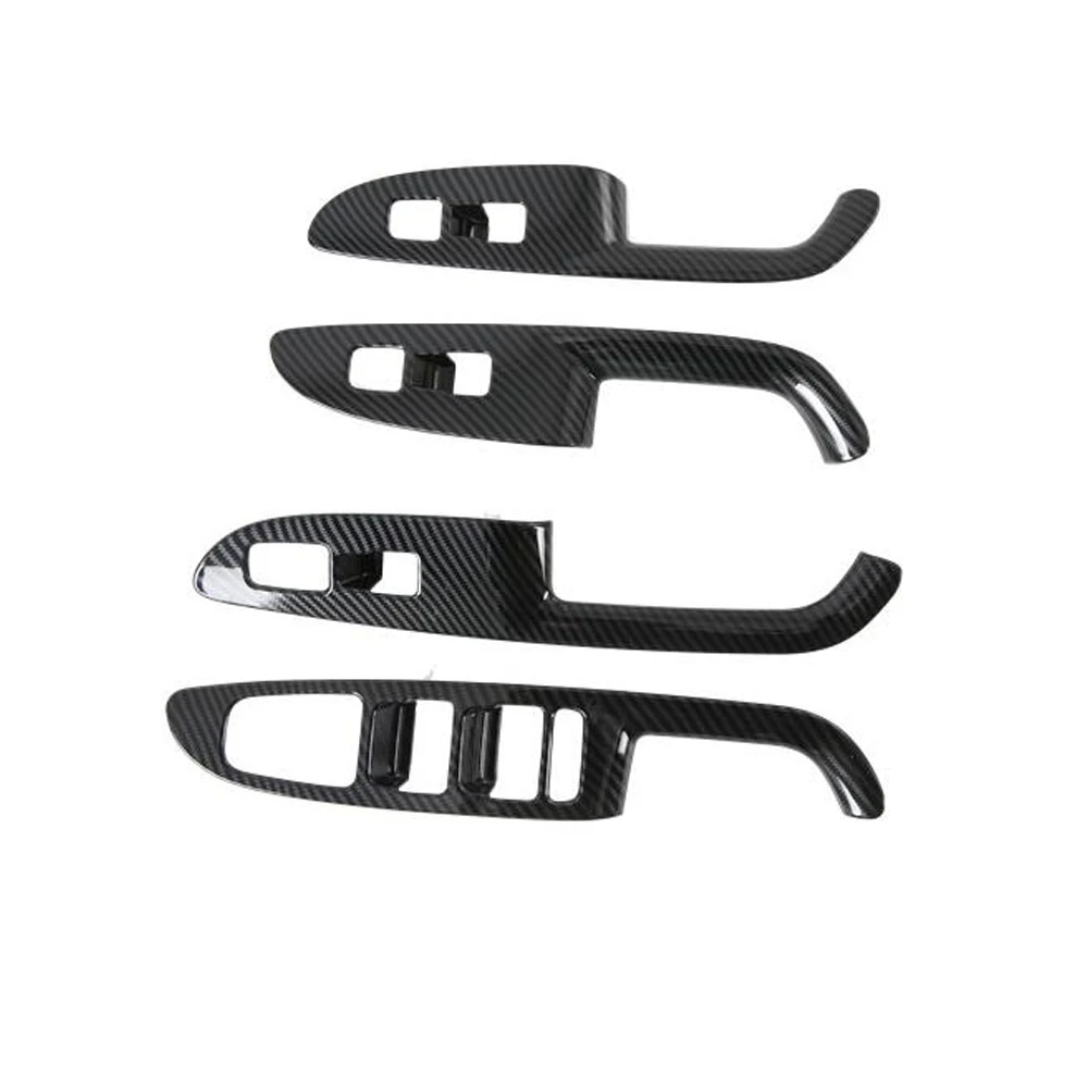 

New ABS Car Trim For Hyundai AZERA Grandeur 2020 Left Hand Drive Window Lift Switch Cover Styling Auto Moldings 4pcs