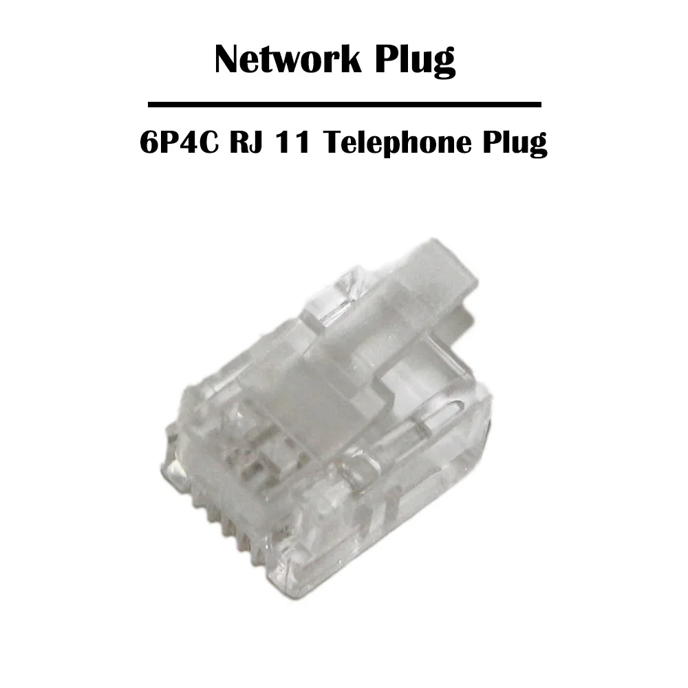 Сетевая вилка 1000 шт./лот RJ 11 6P4C Cat 3 UTP Ethernet прошедшая Fluke | Компьютеры и офис