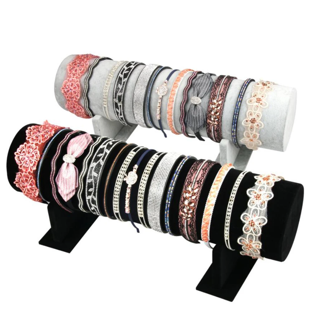 

Bright Color Hair Band Display Rack 50x11cm Grey