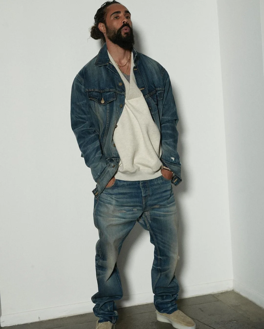 

Grace Of God 7th Men's Simple Comfortable Elastic Washed Good Quality Jeans
