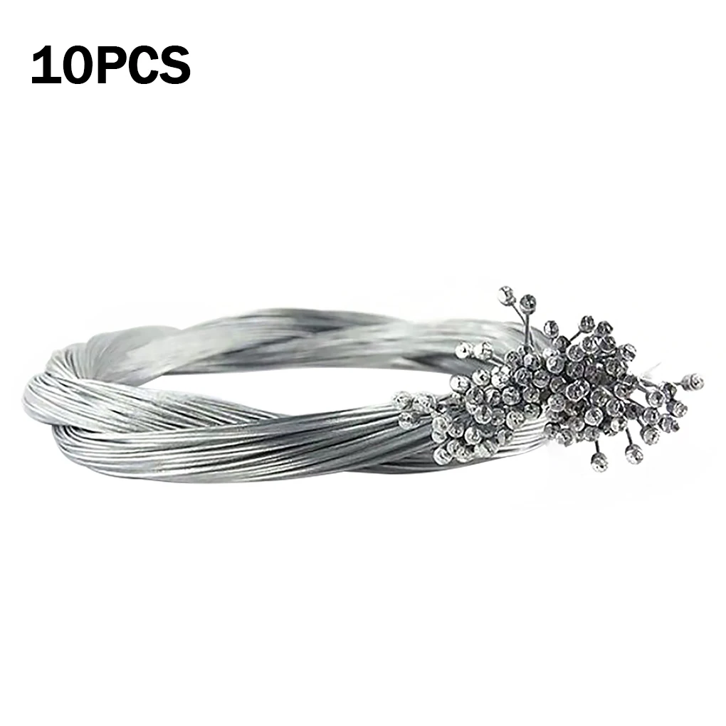 10 шт. велосипедный трос переключателя передач стальные провода складной