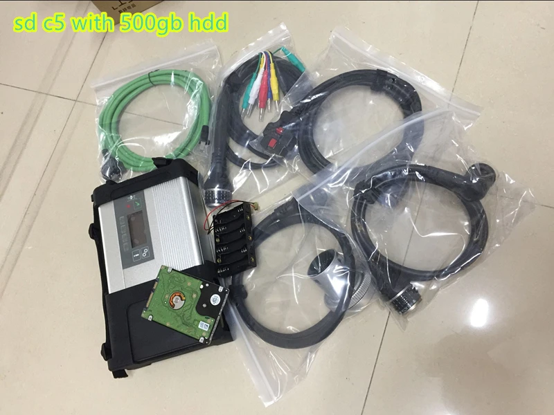 sd c5 with 320gb hdd Диагностический инструмент MB Star C5 SD подключения плюс ноутбук D630 HDD SSD,12 v D. AS/DTS/для Mb Star C5 SD для MB автомобилей и грузовиков - Цвет: sd c5 with 320gb hdd