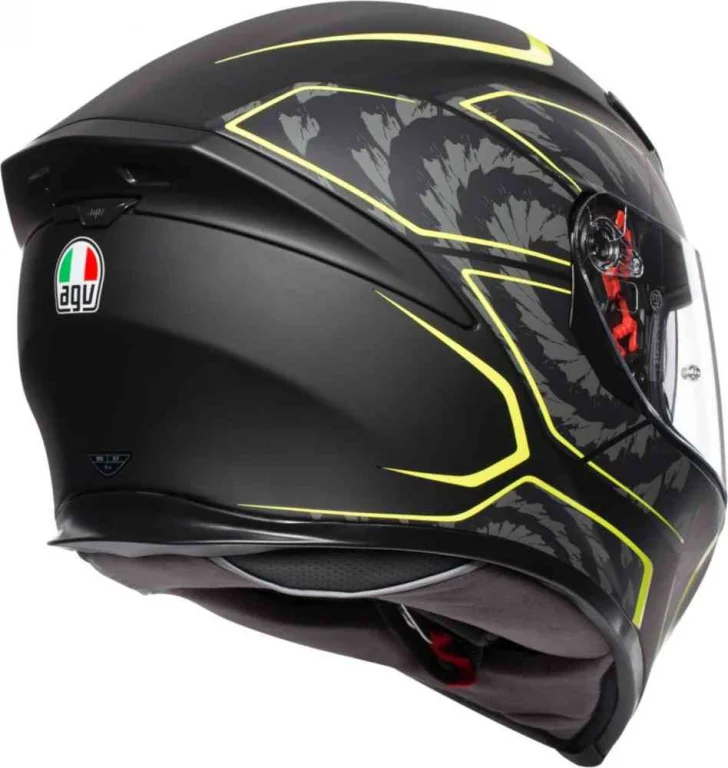 Шлем AGV K-5 S Tornado MATT Black-Yellow Fluo | Автомобили и мотоциклы
