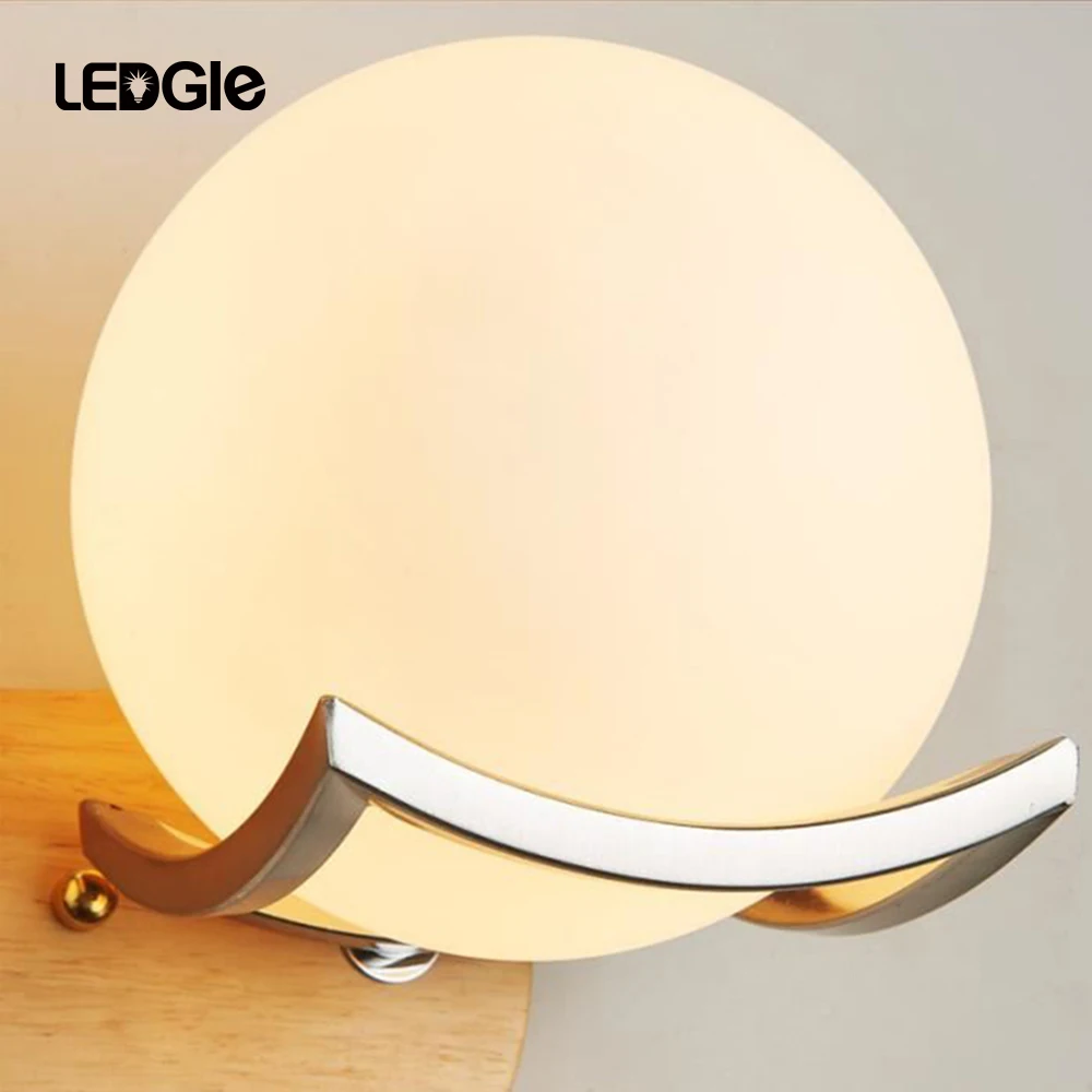 LEDGLE 5 Вт Настенный светильник Современный бра LED прикроватный настенный теплый