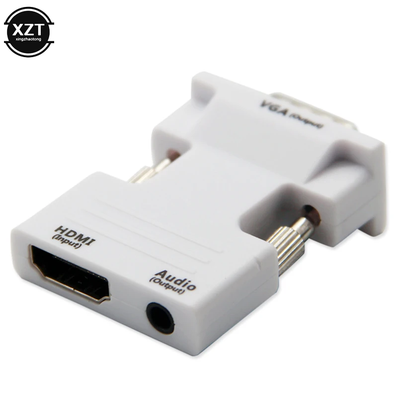 HDMI Женский к VGA Мужской конвертер с аудио адаптером поддержка 1080P выход сигнала +