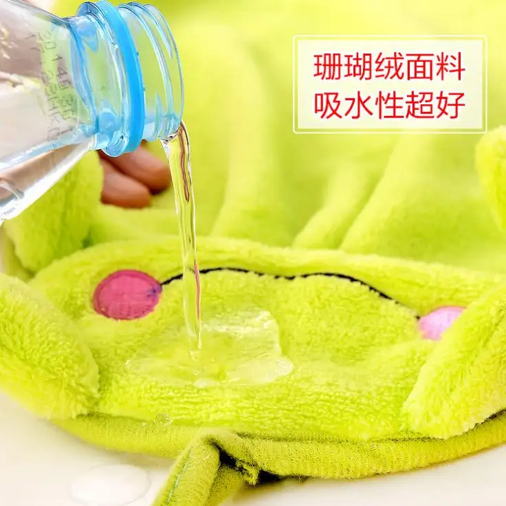 Кухонное полотенце для рук милое мультяшное мягкое Коралловое бархатное