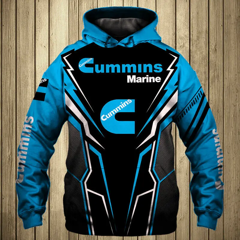 

New Men's Cummins Motorcycle 3D Printing Hoodie Jacket Pullover Casual Harajuku High Quality Brand Cycling Wear Punk Sportswear