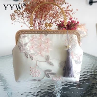 lace mesh cheongsam bag retro elegant chinese antique portable summer all match small handbag or crossbody bag for woman