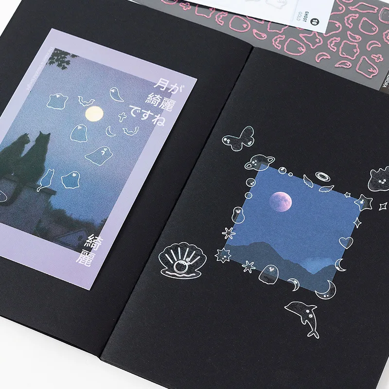 LL 1 PC Flash Bronzing Silver Golden Stickers Pvc Waterproof Self-adhesive Kawaii Diy Decoration Stationery Supplies on - Одна штука самоклеящихся водонепроницаемых стикеров из ПВХ с золотой и серебряной бронзой для украшения канцелярских принадлежностей 