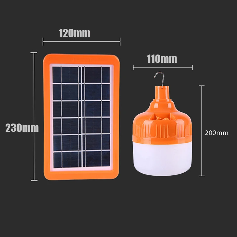 Светодиодный светильник на солнечной батарее портативный яркий