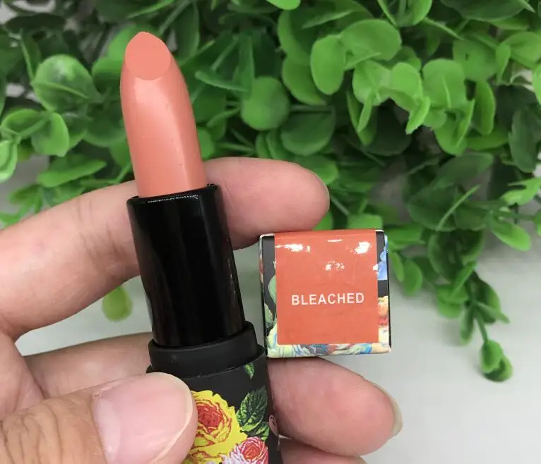 BLEACHED Прямая поставка металлическая губная помада PERLEES блестящая губная помада 4,5 г водостойкая стойкая блестящая помада 8 цветов ePacket - Color: BLEACHED