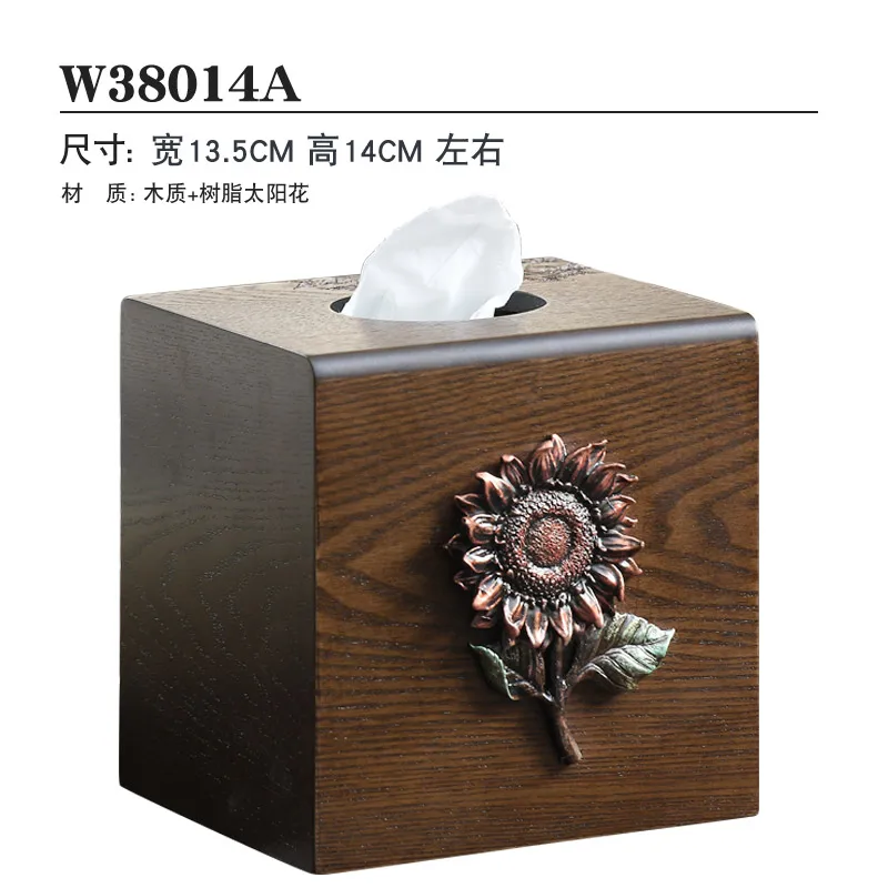 

Wooden Tissue Box Home Kitchen Brown Torched Wood Bathroom Facial Holder Boite Mouchoir Papier Napkin Dispenser BB50ZJ