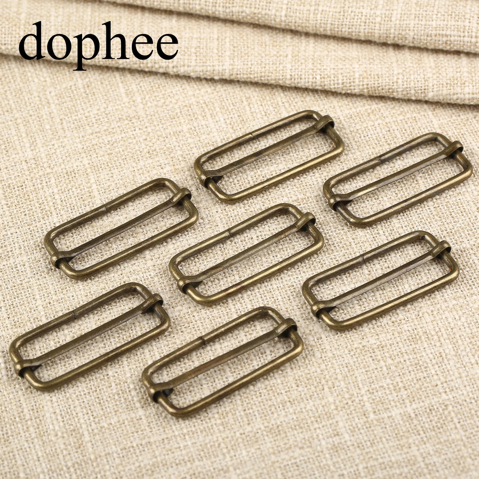 Dophee 20 шт. Металлические Регулируемые Квадратные Кольца пряжки ремень для одежды