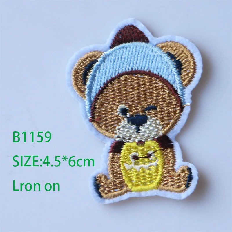 3D красочная маленькая коричневая заплатка &quotмедведь&quot для одежды железная