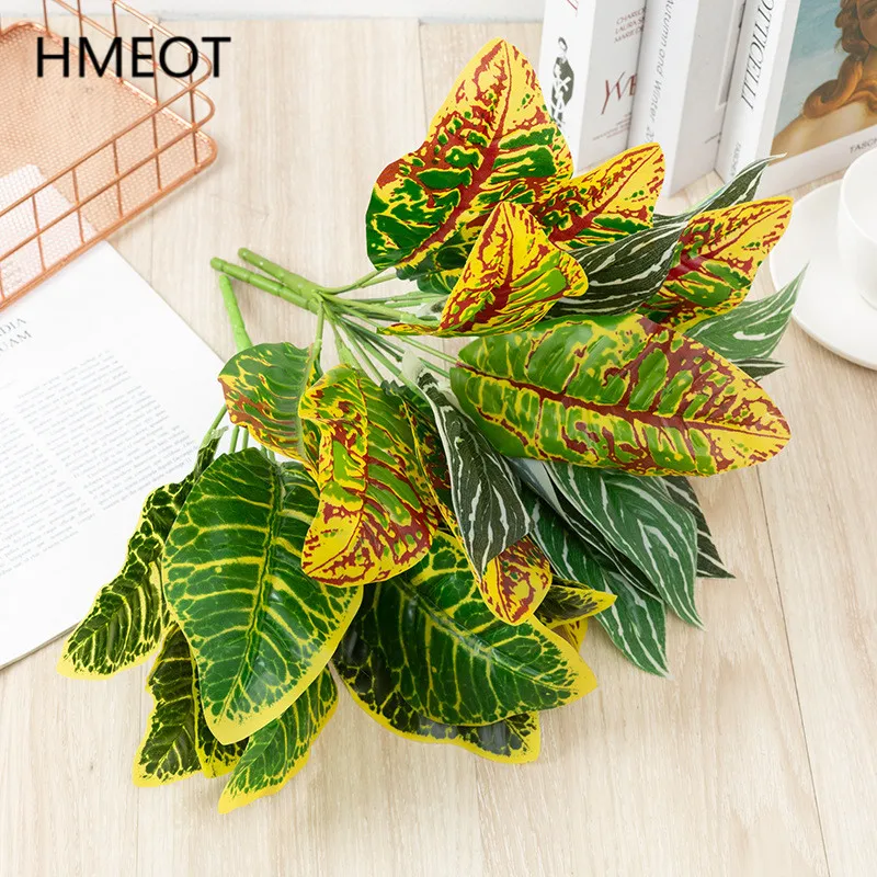 Искусственные зеленые растения лист трава вечнозеленая Калла лилия настенные