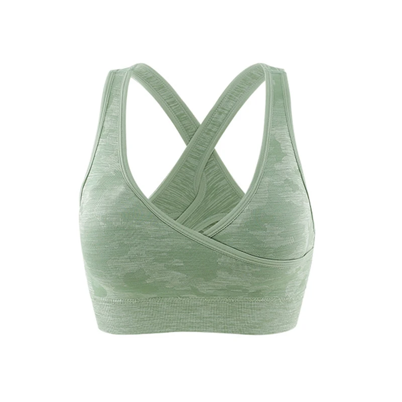 2019 Камуфляжный спортивный костюм для женщин Бесшовные Фитнес Йога бюстгальтер +