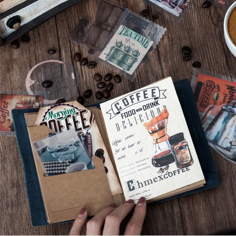 30 шт./упаковка прозрапосылка наклейки в виде кофейных растений|Наклейки| |