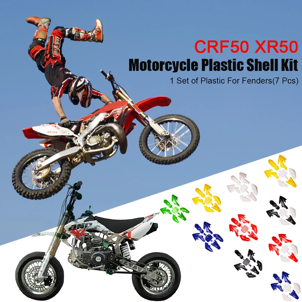 

Motorcycle Plastic Fairing Body Kits For CRF50 XR50 CRF 50 Pit Dirt Motor Trail Bike 50cc 70cc 90cc 110cc 125cc 140