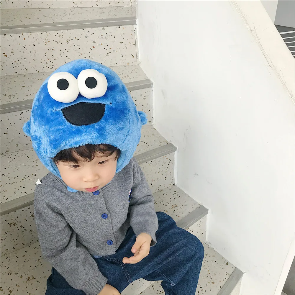 Tonytaobaby/Новая зимняя детская одежда для мальчиков и девочек хлопковая шляпа для маленьких девочек с мультяшным принтом