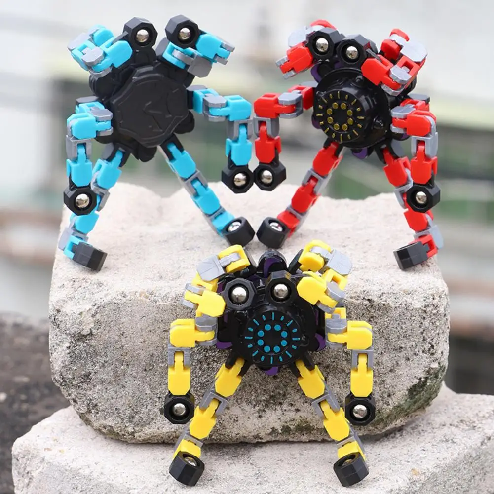 

Twisted And Deformed Robot Spinner Toy Funny Sensory Relieves Stress Finger Spinner Toy Stress Relief Toys Gift Kid Adults 2022