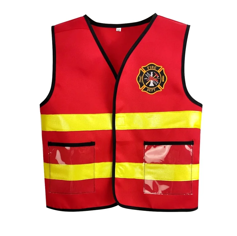 

Umorden Kids Firefighter Cosplay Little Fireman Firemen Costume Uniform for Boy Child Halloween Carnival Party Costumes