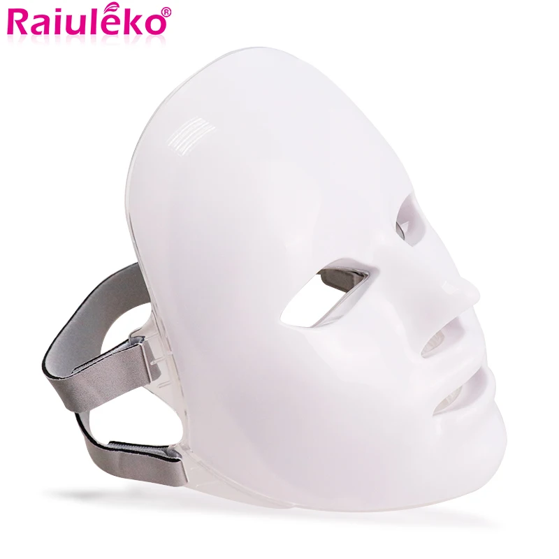 7 цветов светодиодный маска для лица красный синий светильник Омоложение Уход за