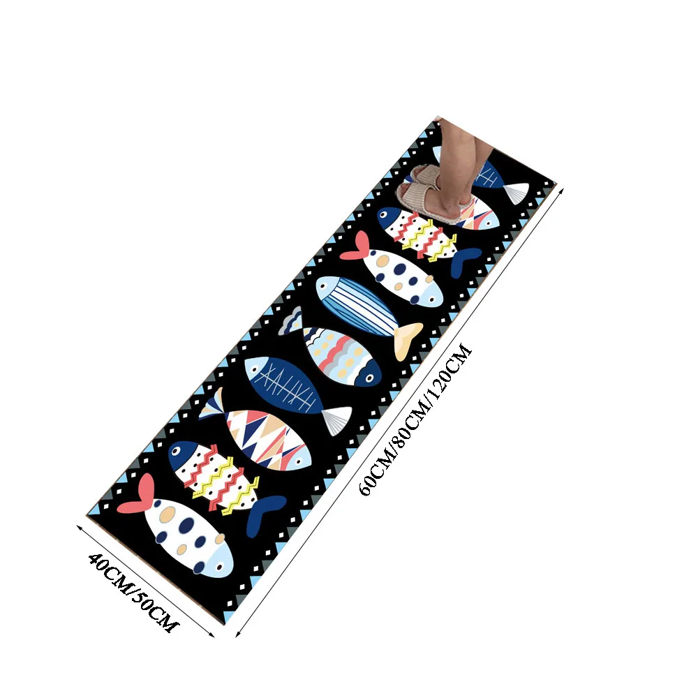 

1PC Living Room Bath Mat 3D Pattern Modern Style Polyester Balcony Hallway Carpet Entrance Doormat Useful Kitchen Mat