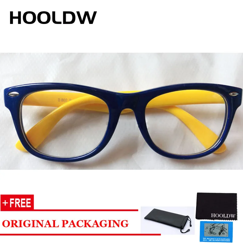 HOOLDW новые модные детские очки с силиконовой гибкой оправой TR90 безопасные для