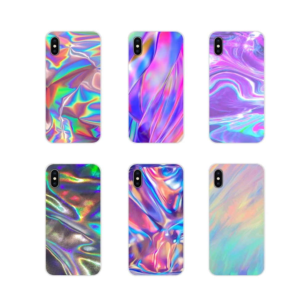 Радужный переливающийся голографический чехол для Huawei Honor 4C 5C 6X 7 7A 7C 8 9 10 8C 8S 8X 9X 10I