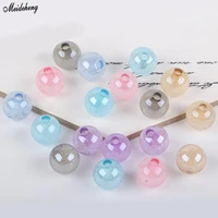 fashion 16mm korea diy jewelry beads half hole bubble ending bead diy self made hair ornament earrings bubble material pairs diy