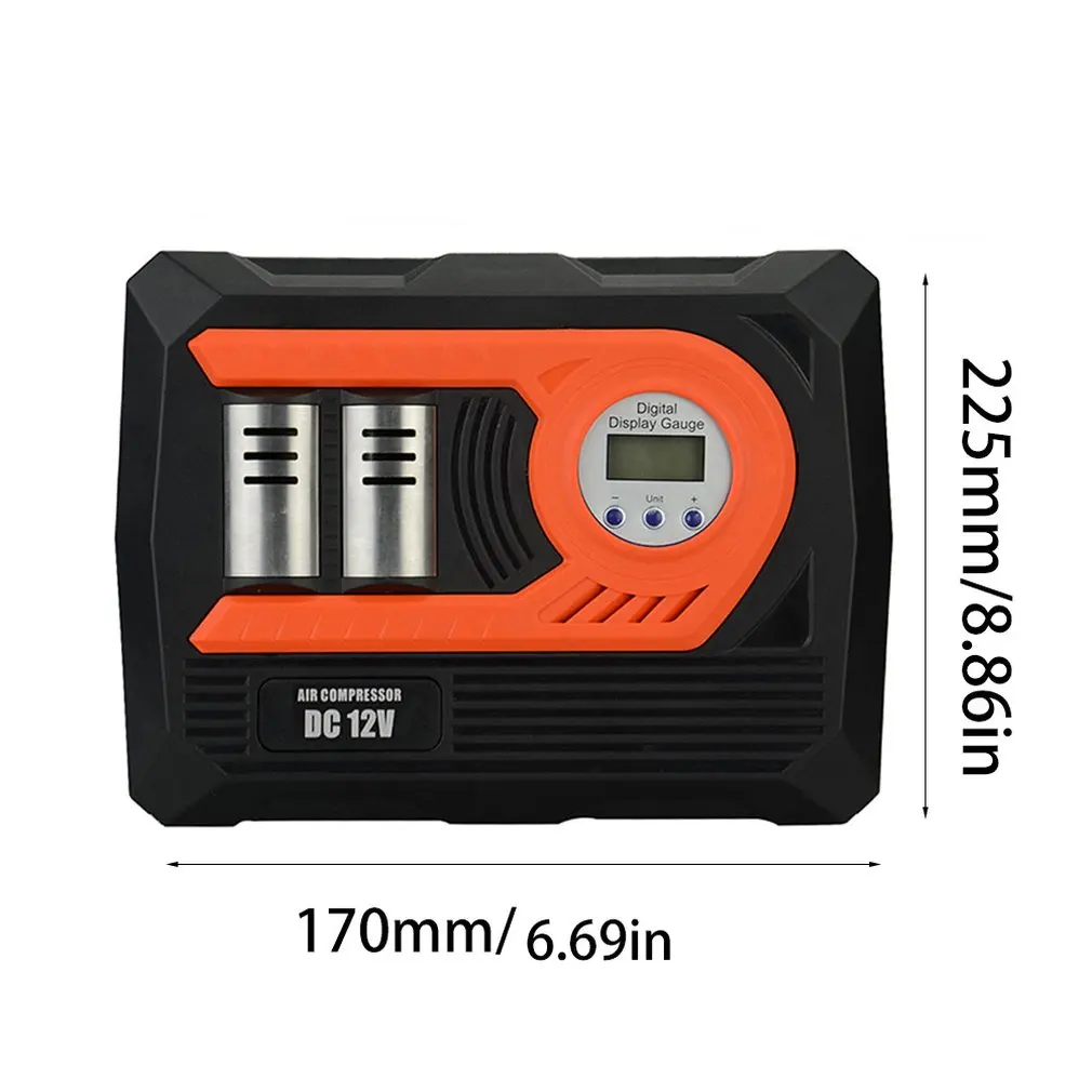

Digital Car Tire Inflatable Pump Car Tire Inflator for Car Tires Electric 12V Mini Portable Air Compressor